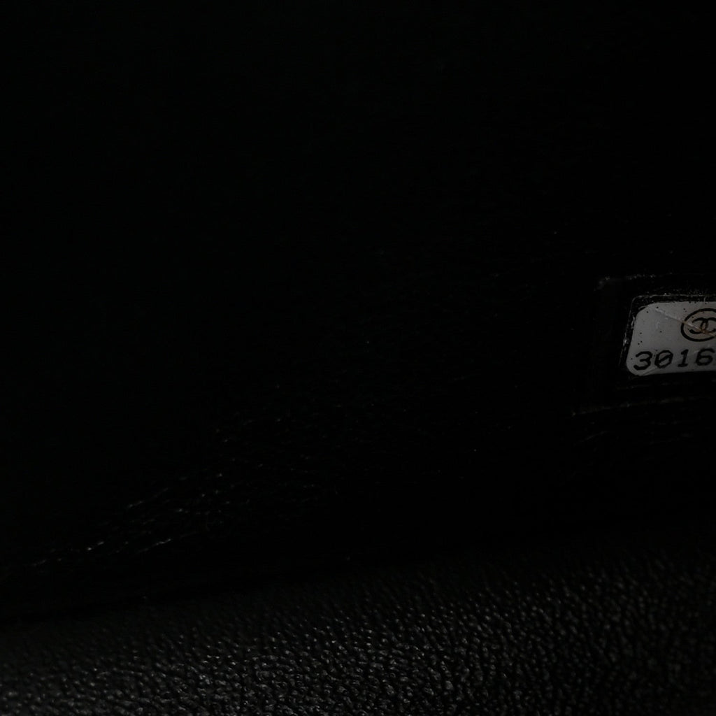Chanel Lambskin Quilted Mini Rectangular Flap Black