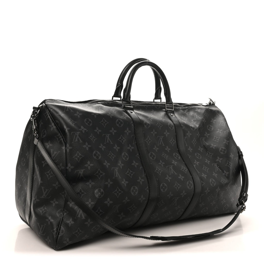 Louis Vuitton Monogram Eclipse Keepall Bandouliere 55