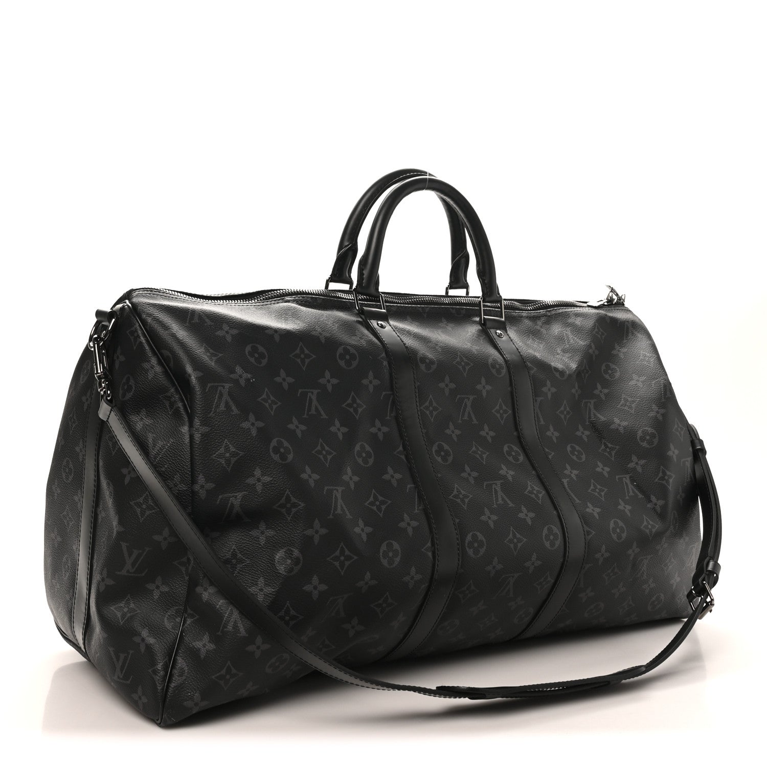 Louis Vuitton Monogram Eclipse Keepall Bandouliere 55