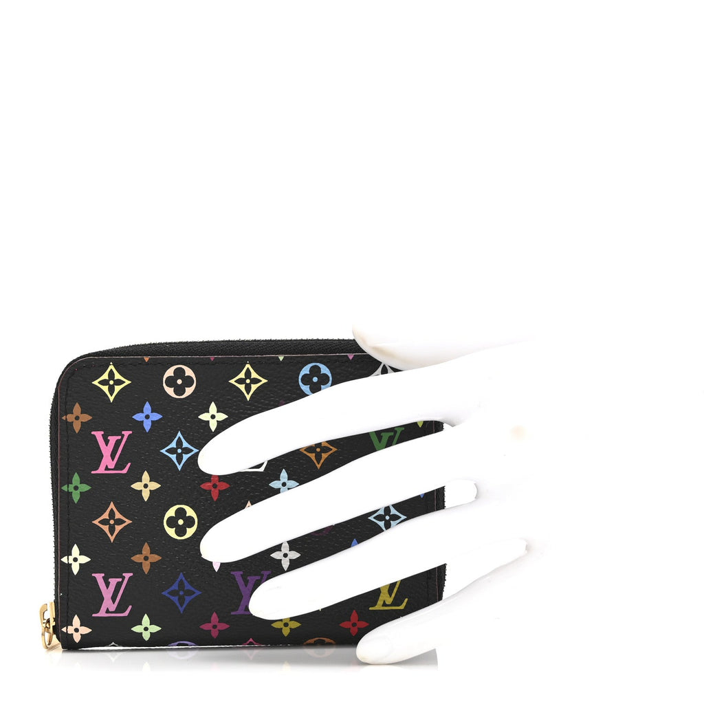 Louis Vuitton Monogram Multicolor Zippy Coin Purse Black Grenade