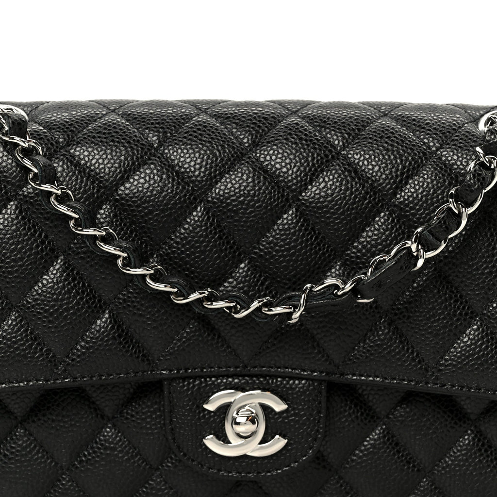 Chanel Caviar Quilted Medium Double Flap Black