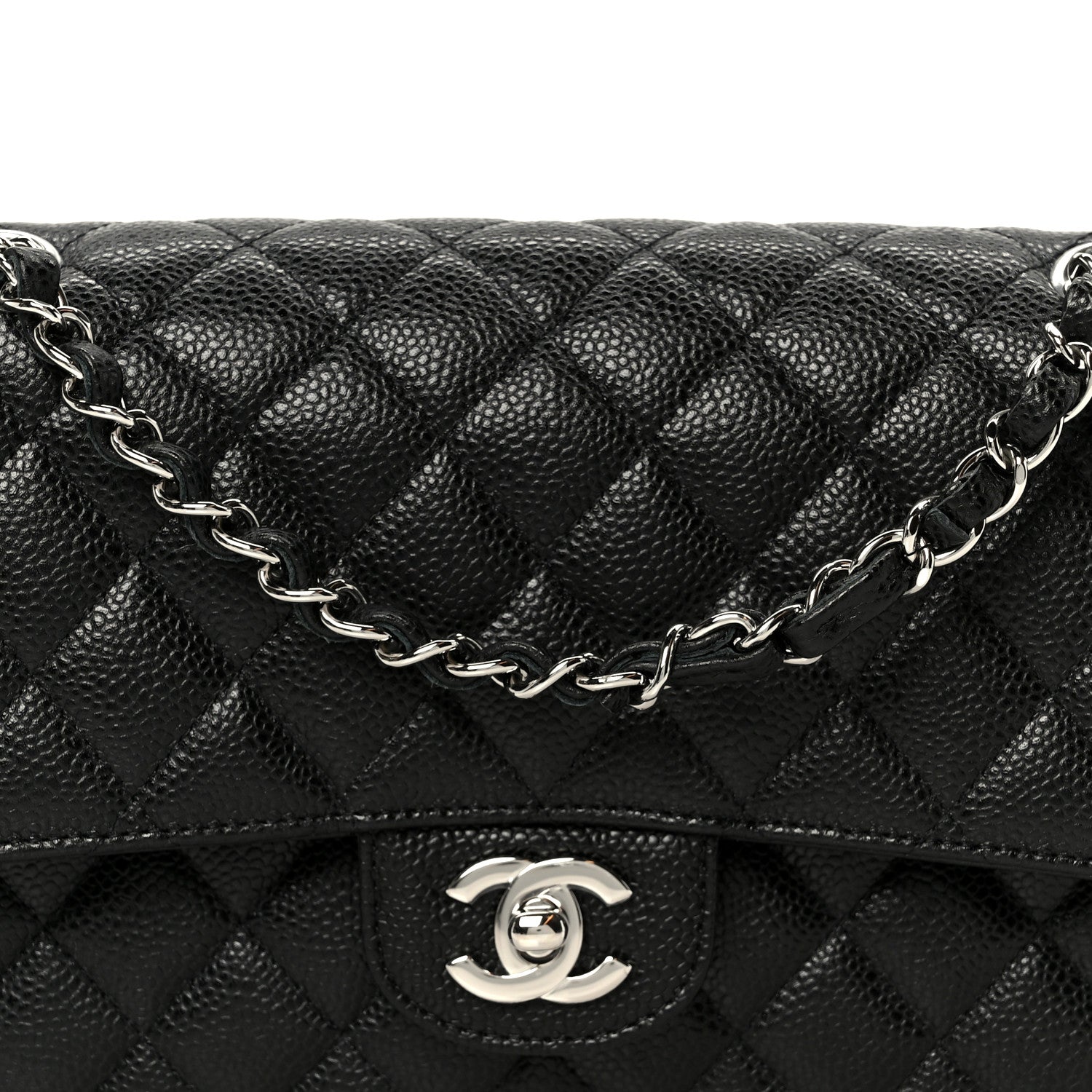 Chanel Caviar Quilted Medium Double Flap Black