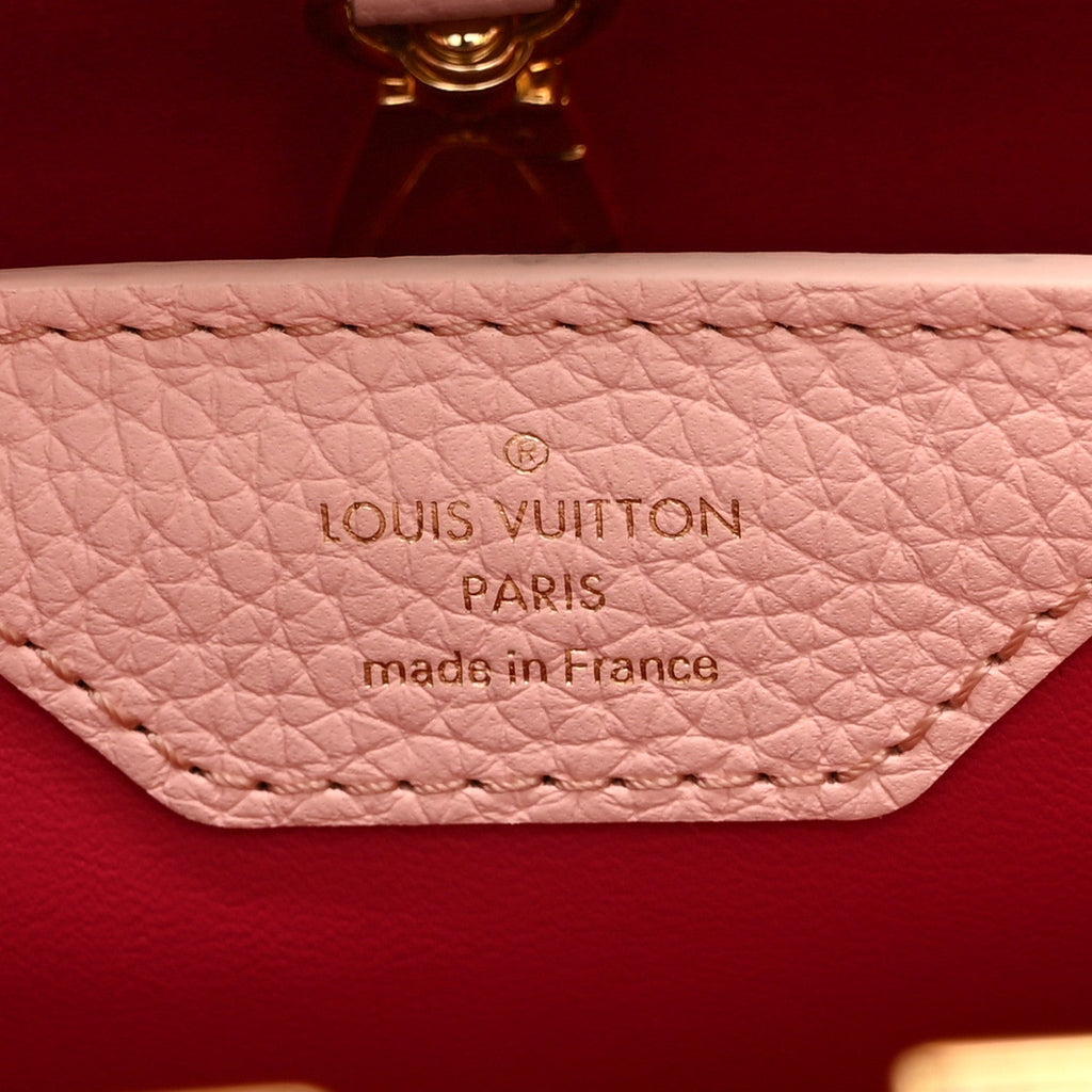 Louis Vuitton Taurillon Resin Murano Capucines BB Rose Jasmin