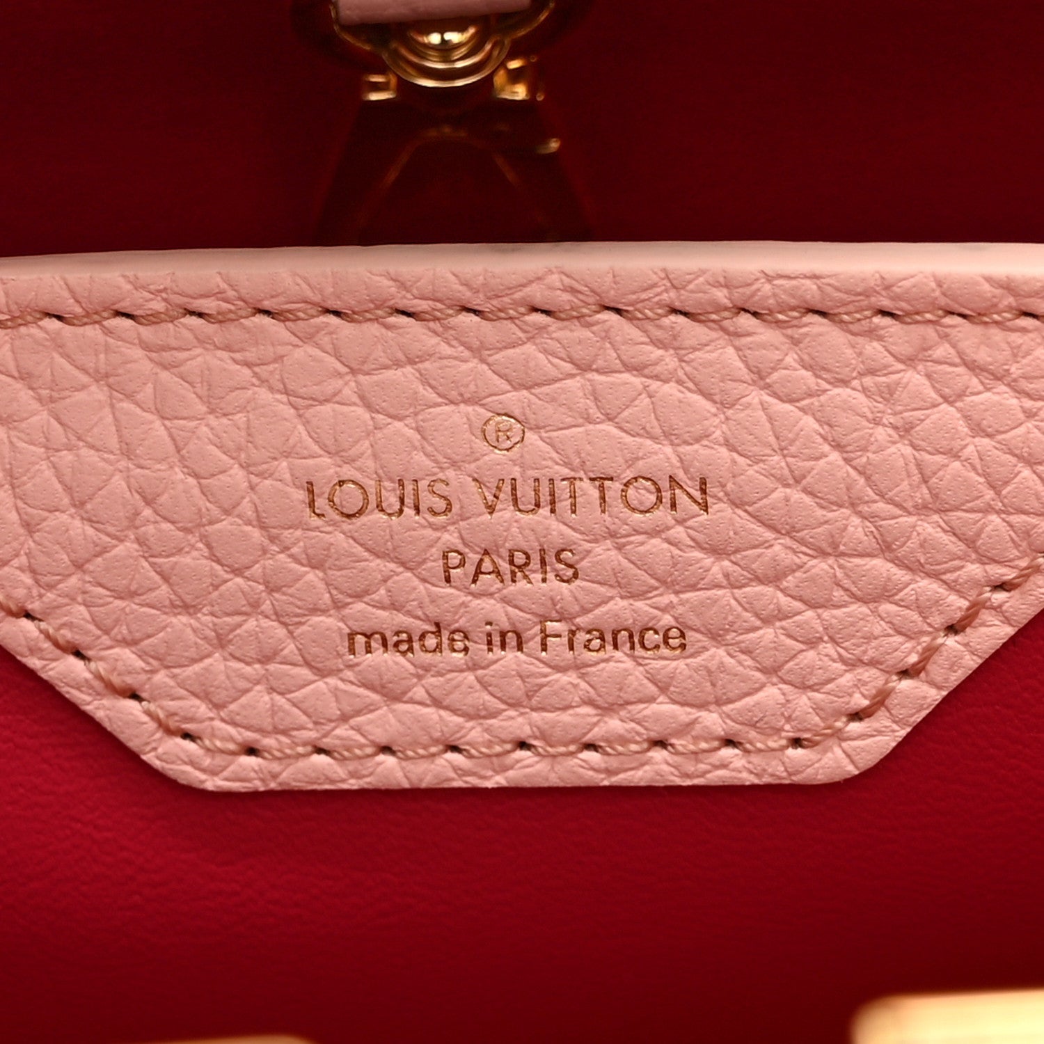 Louis Vuitton Taurillon Resin Murano Capucines BB Rose Jasmin