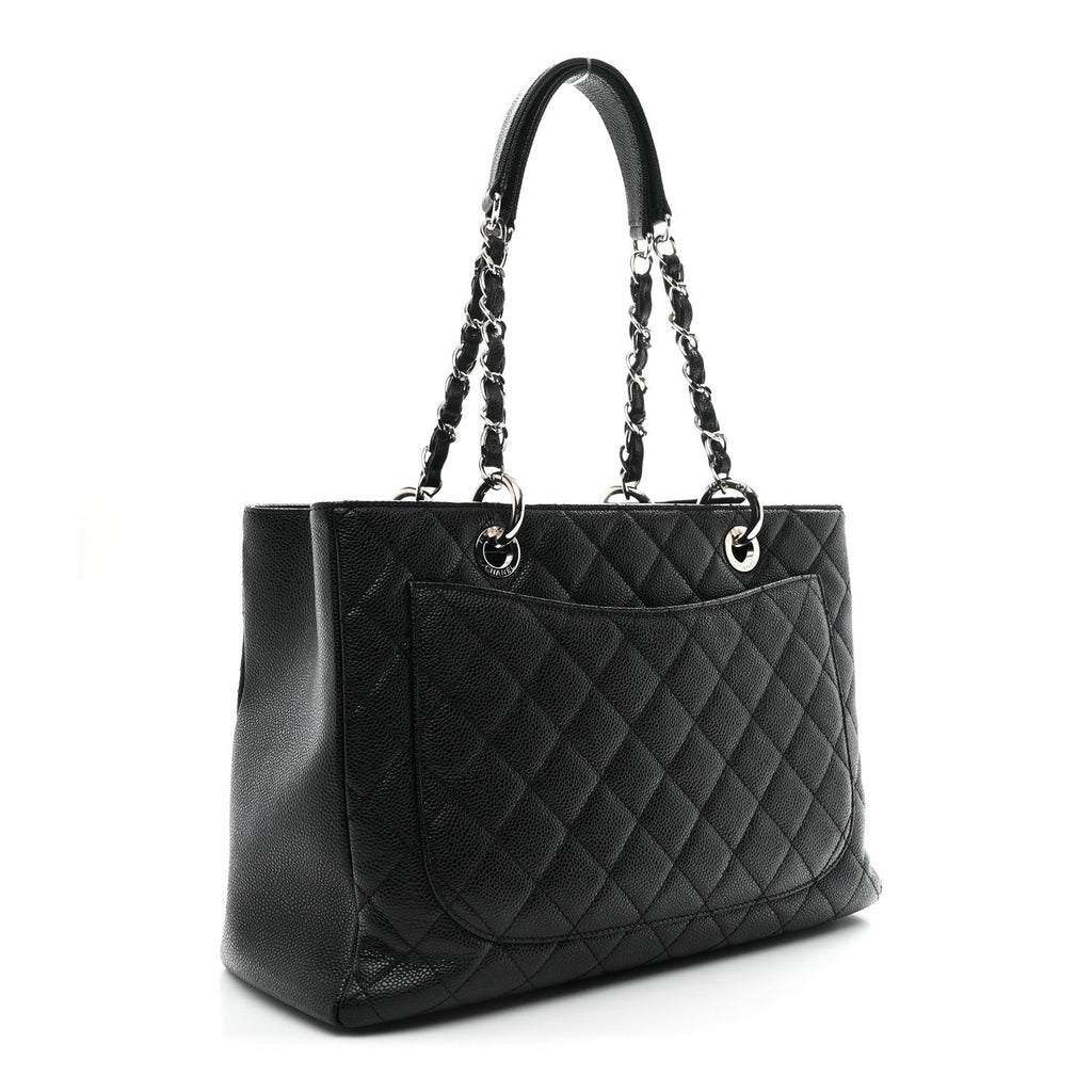 Chanel Caviar Quilted Grand Shopping Tote GST Black