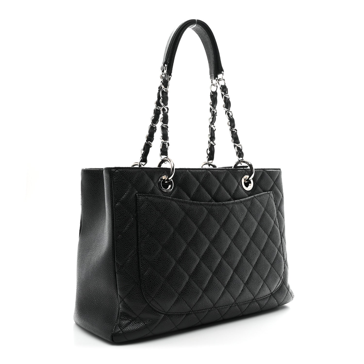 Chanel Caviar Quilted Grand Shopping Tote GST Black