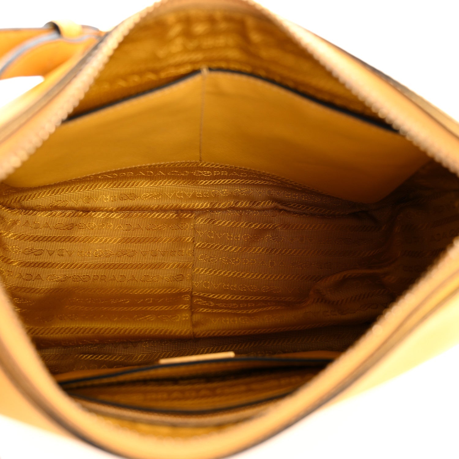 Prada Saffiano Lux Shoulder Bag Soleil