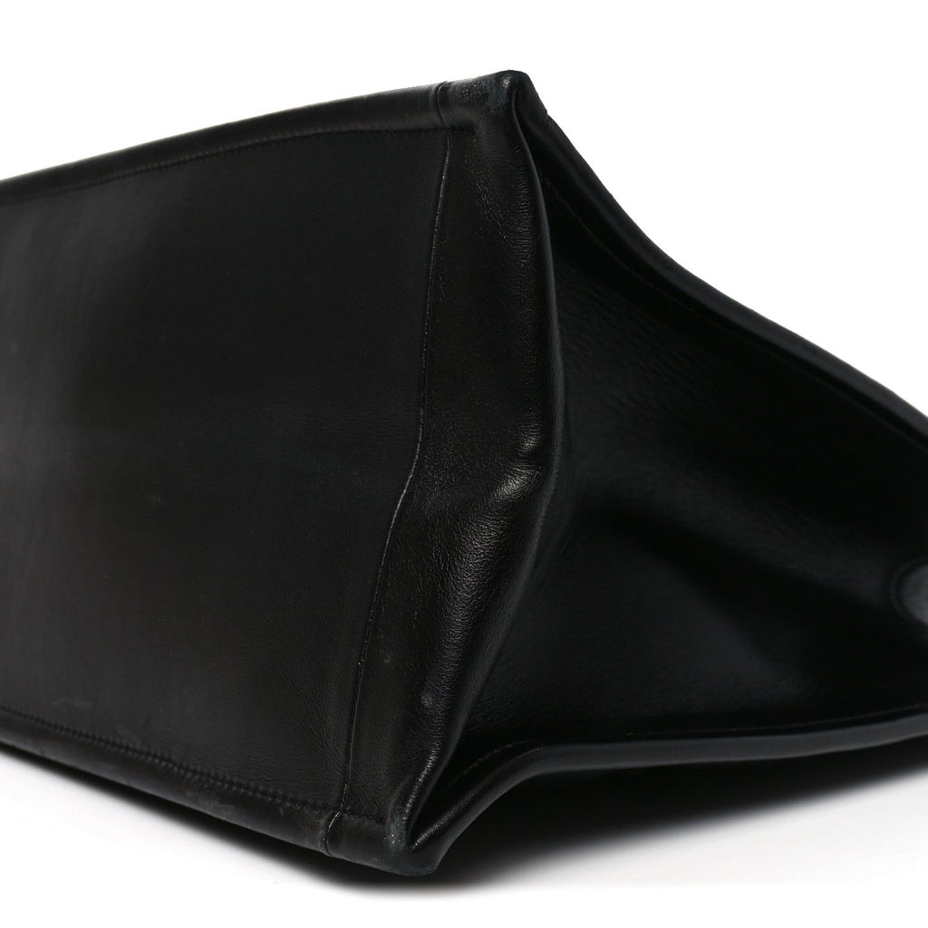 Christian Dior Calfskin Archicannage Large Essential Tote Black