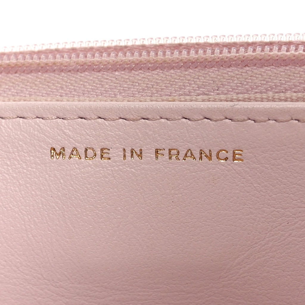 Chanel Caviar Quilted Wallet on Chain WOC Light Pink