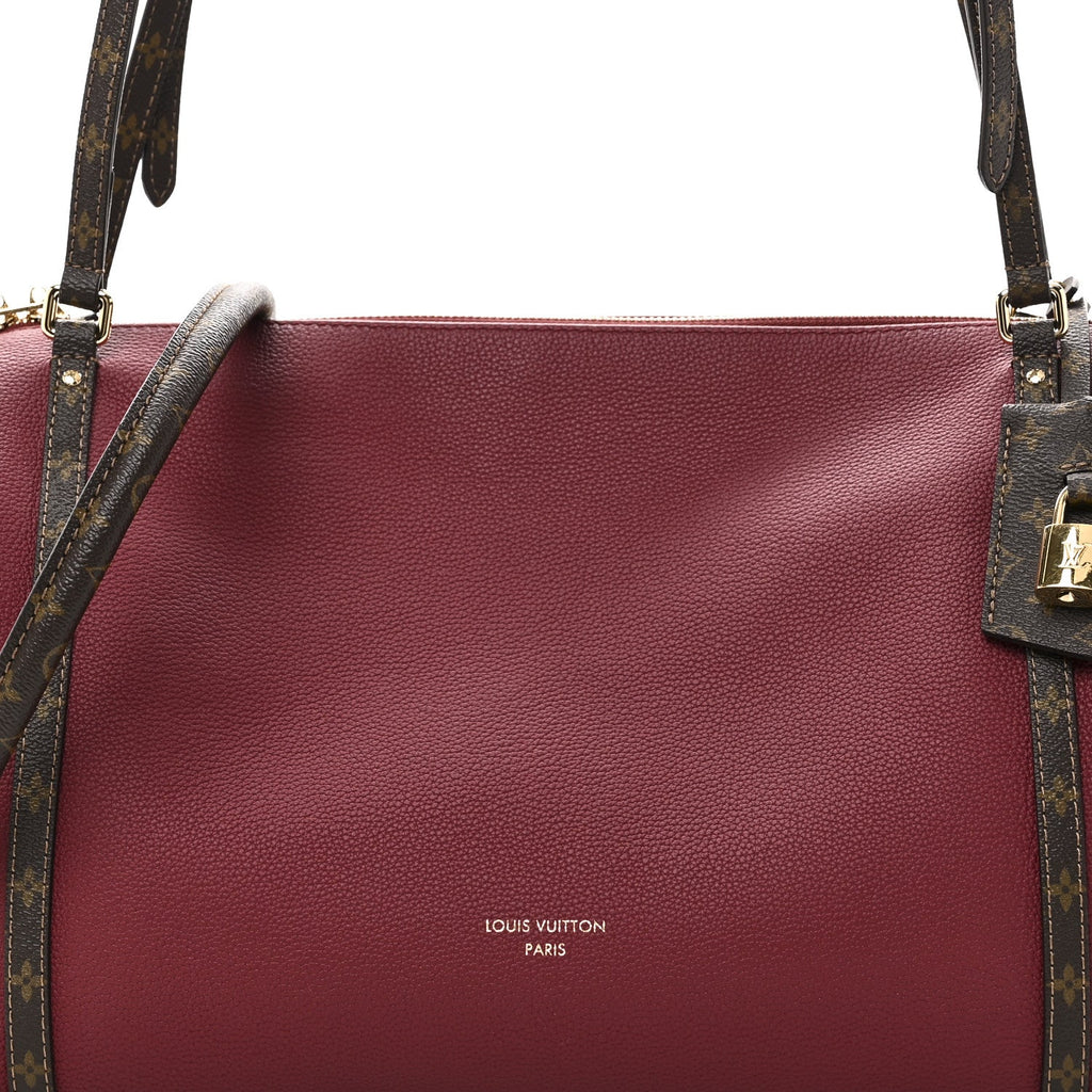 Louis Vuitton Calfskin Monogram Express MM Carmin Red
