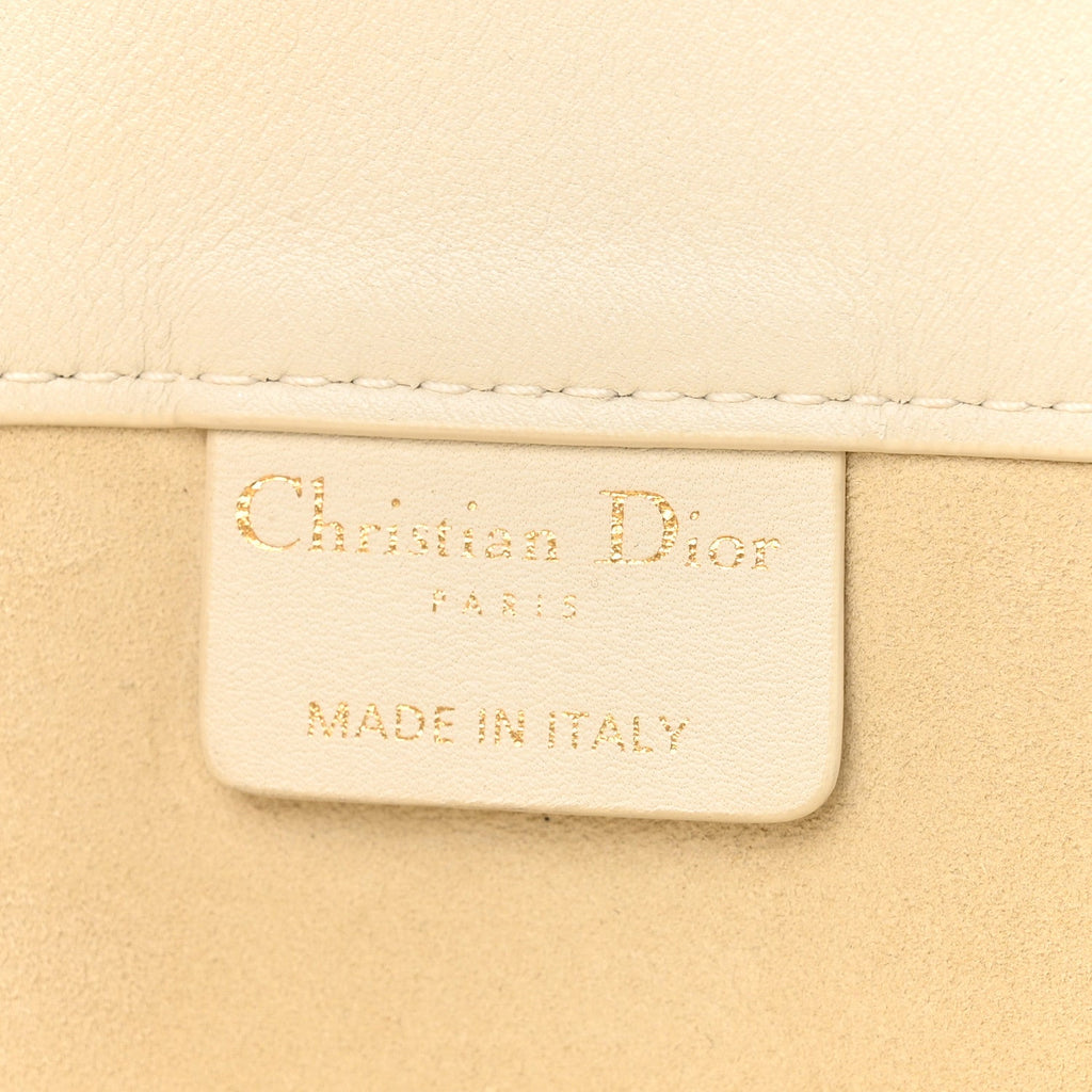 Christian Dior Calfskin Large Surrealism Book Tote Ivory