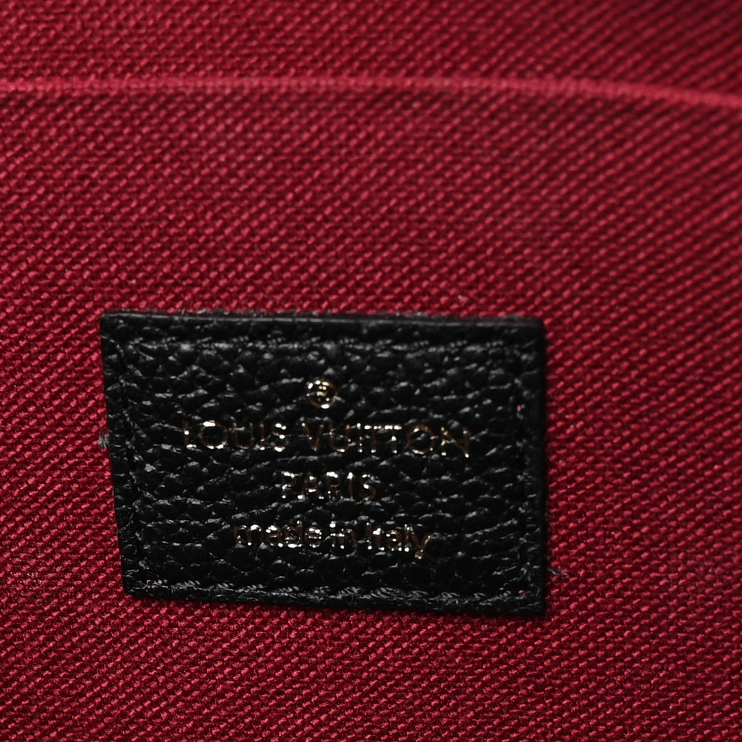 Louis Vuitton Empreinte Monogram Giant Felicie Pochette Black Beige