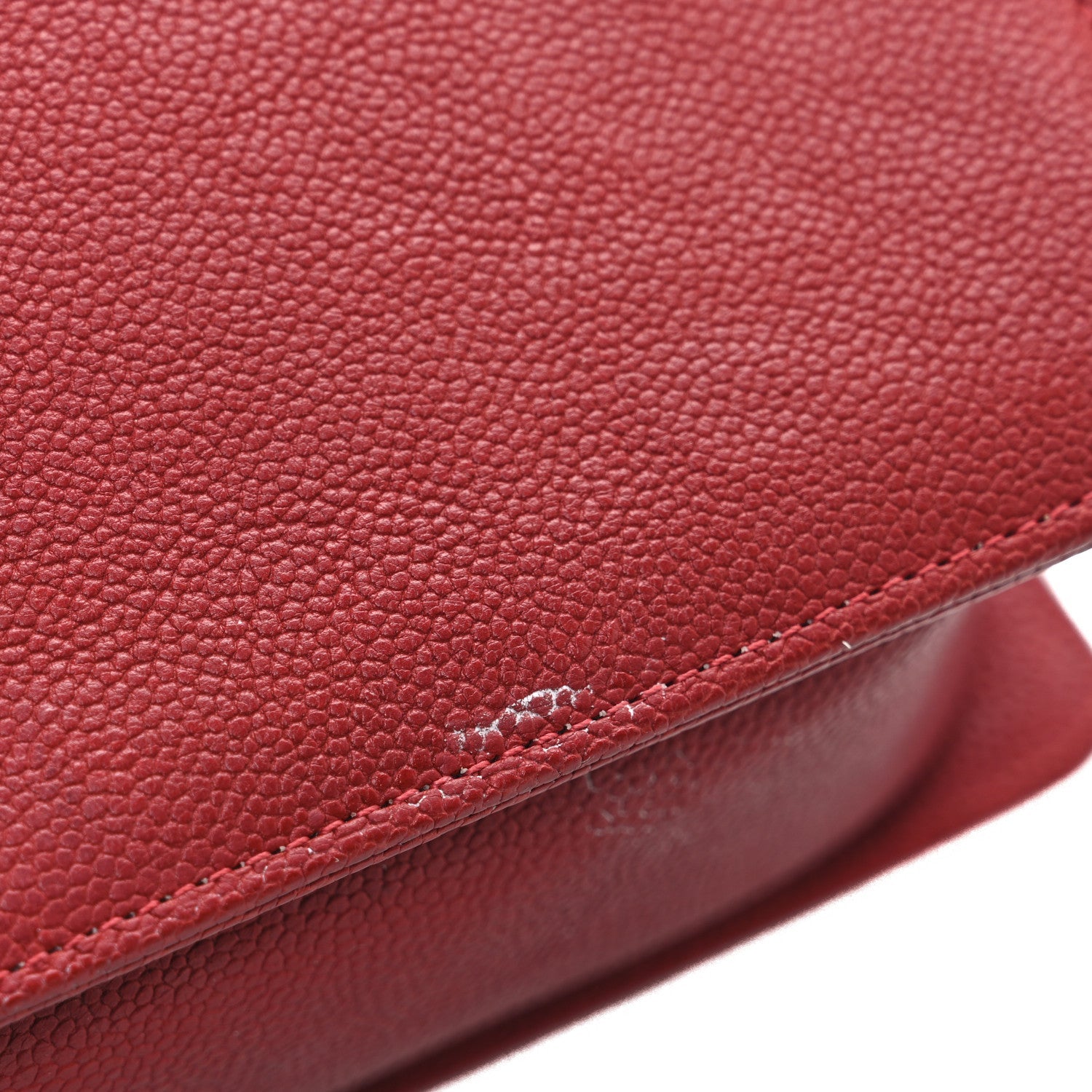 Chanel Caviar Quilted Medium Boy Flap Red