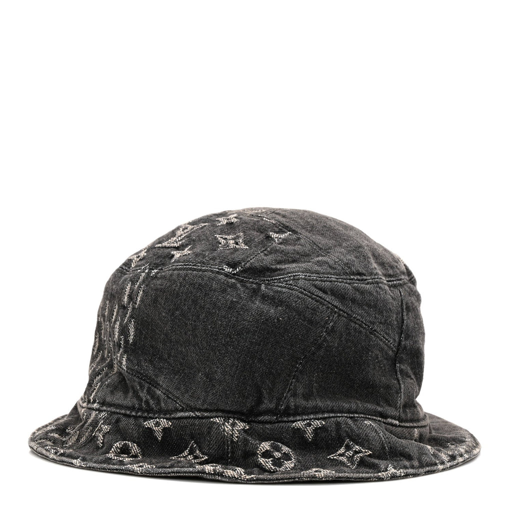 Louis Vuitton x NIGO Monogram Giant Denim Giant Damier Wave Sun Hat 60 Gray