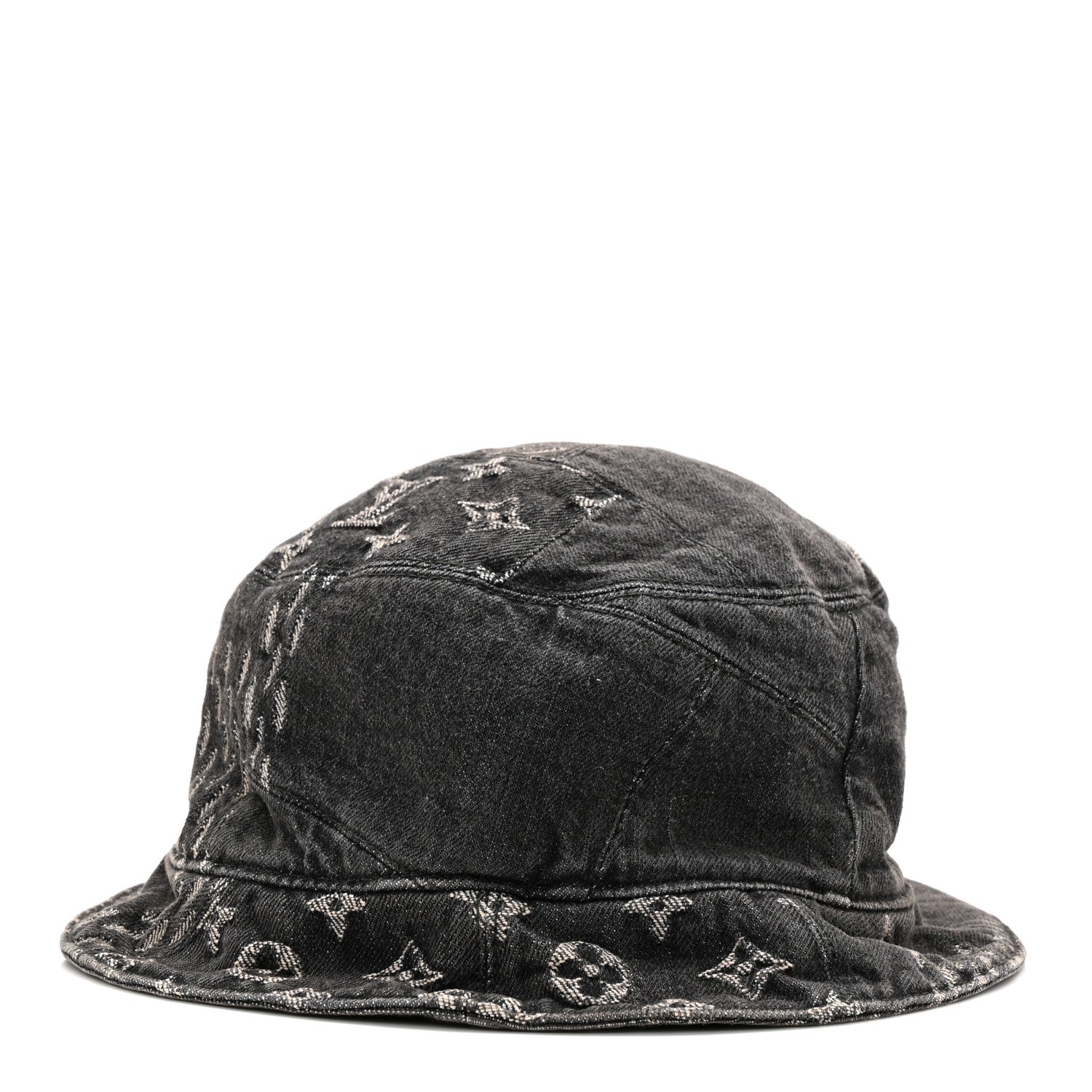 Louis Vuitton x NIGO Monogram Giant Denim Giant Damier Wave Sun Hat 60 Gray