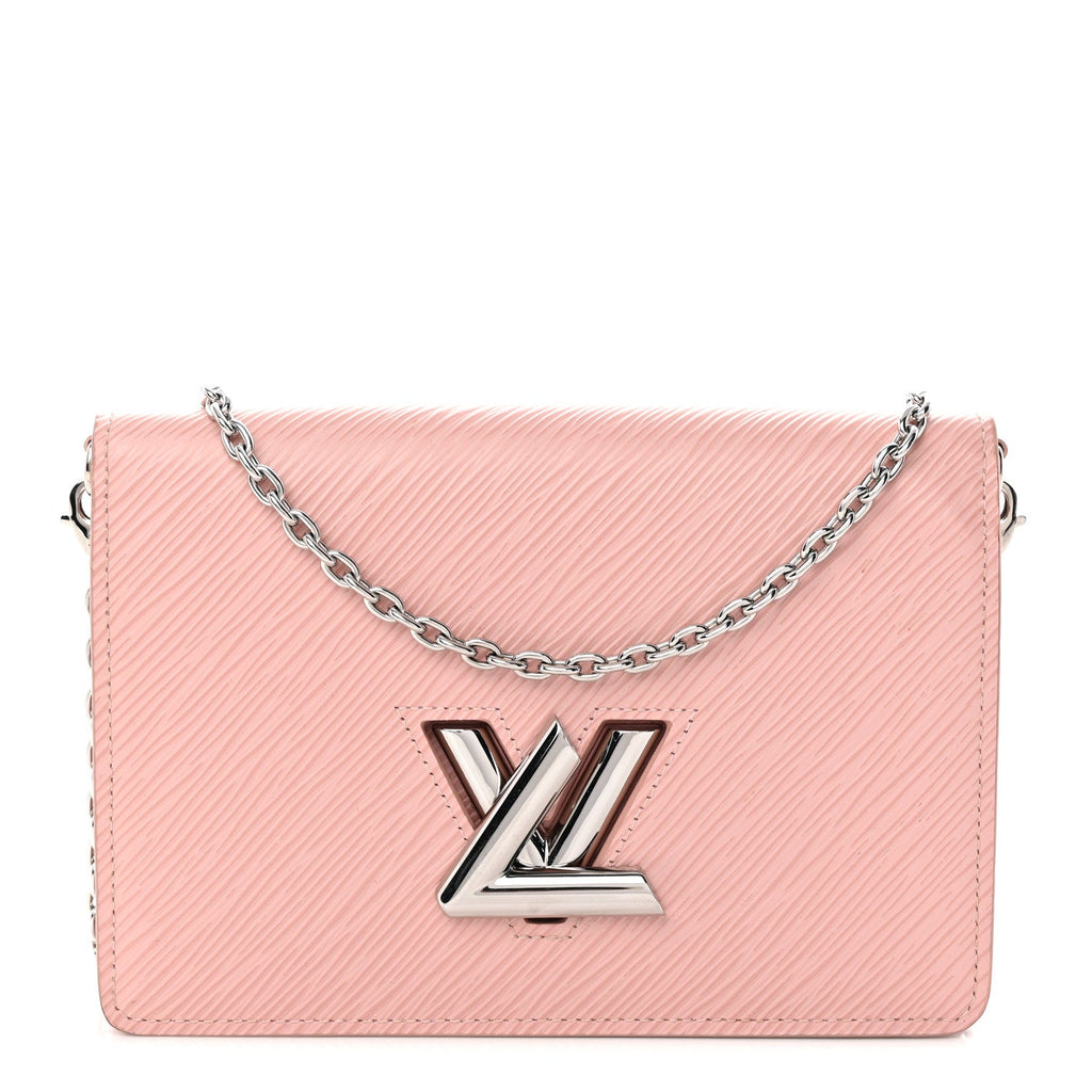 Louis Vuitton Epi Twist Belt Chain Wallet Rose Ballerine