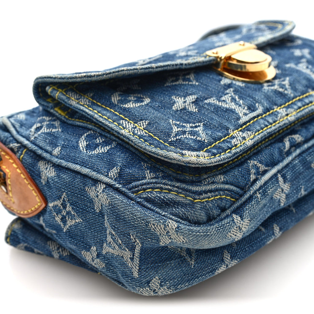 Louis Vuitton Monogram Denim Bum Bag Blue