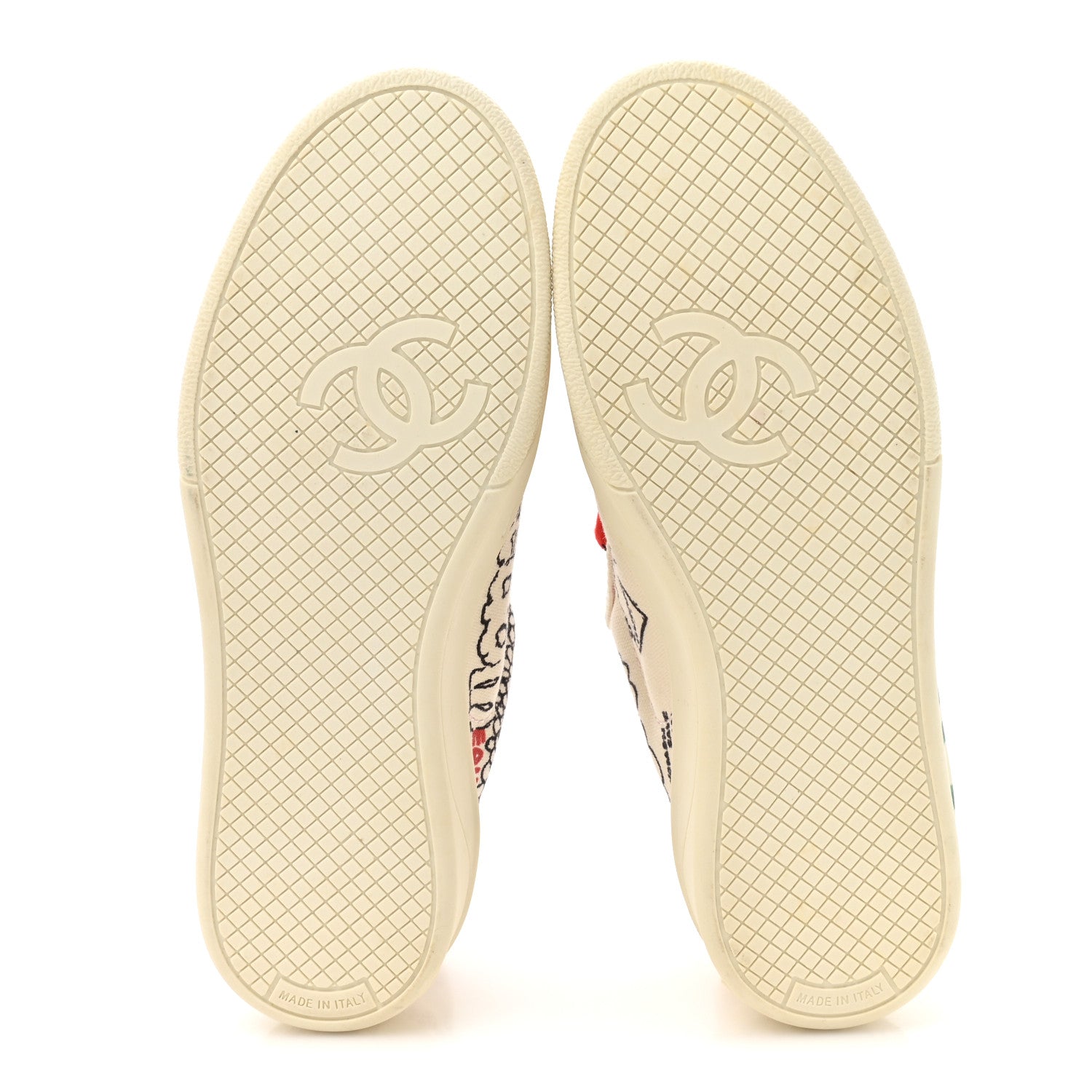 Chanel x Pharrell Williams Canvas Womens Sneakers 35 White Multicolor