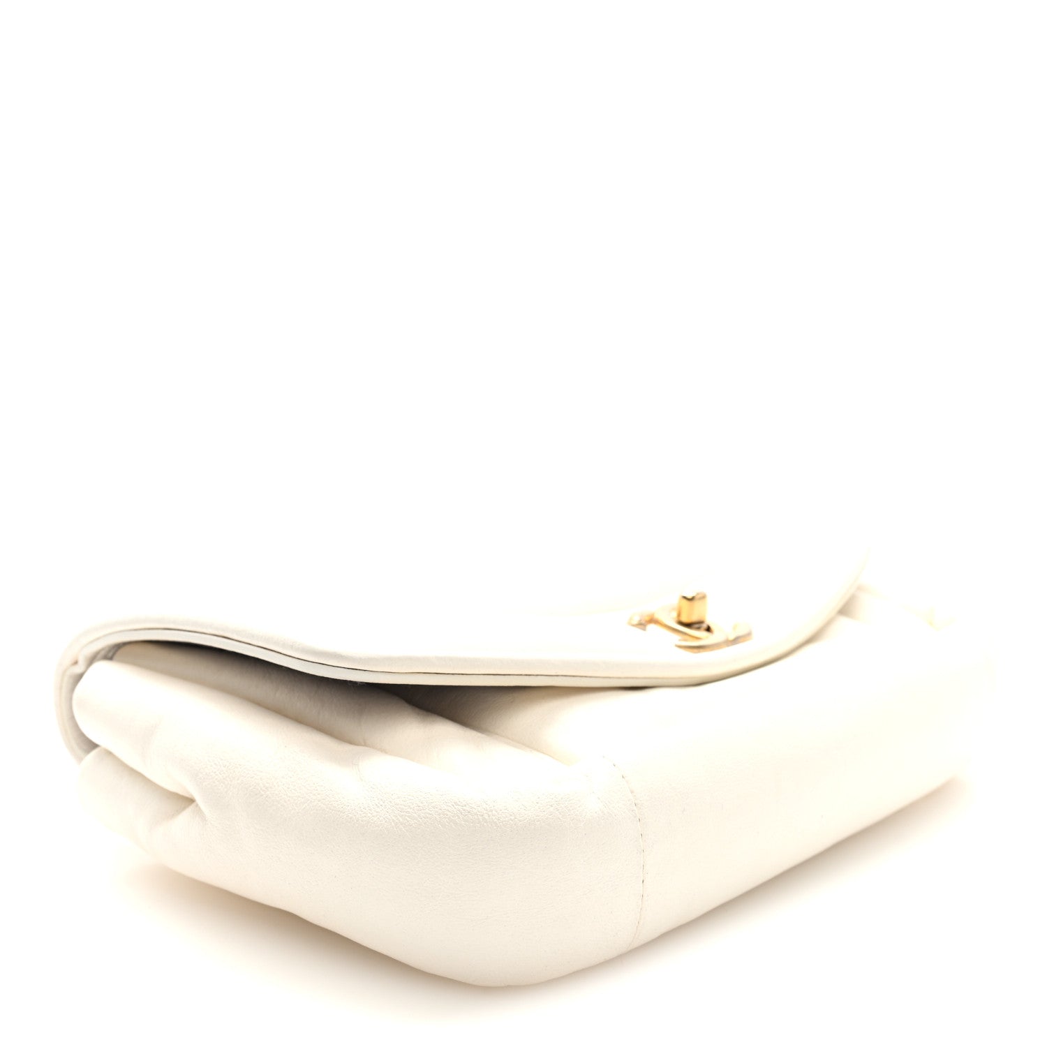 Chanel Lambskin Small Simply Flap White