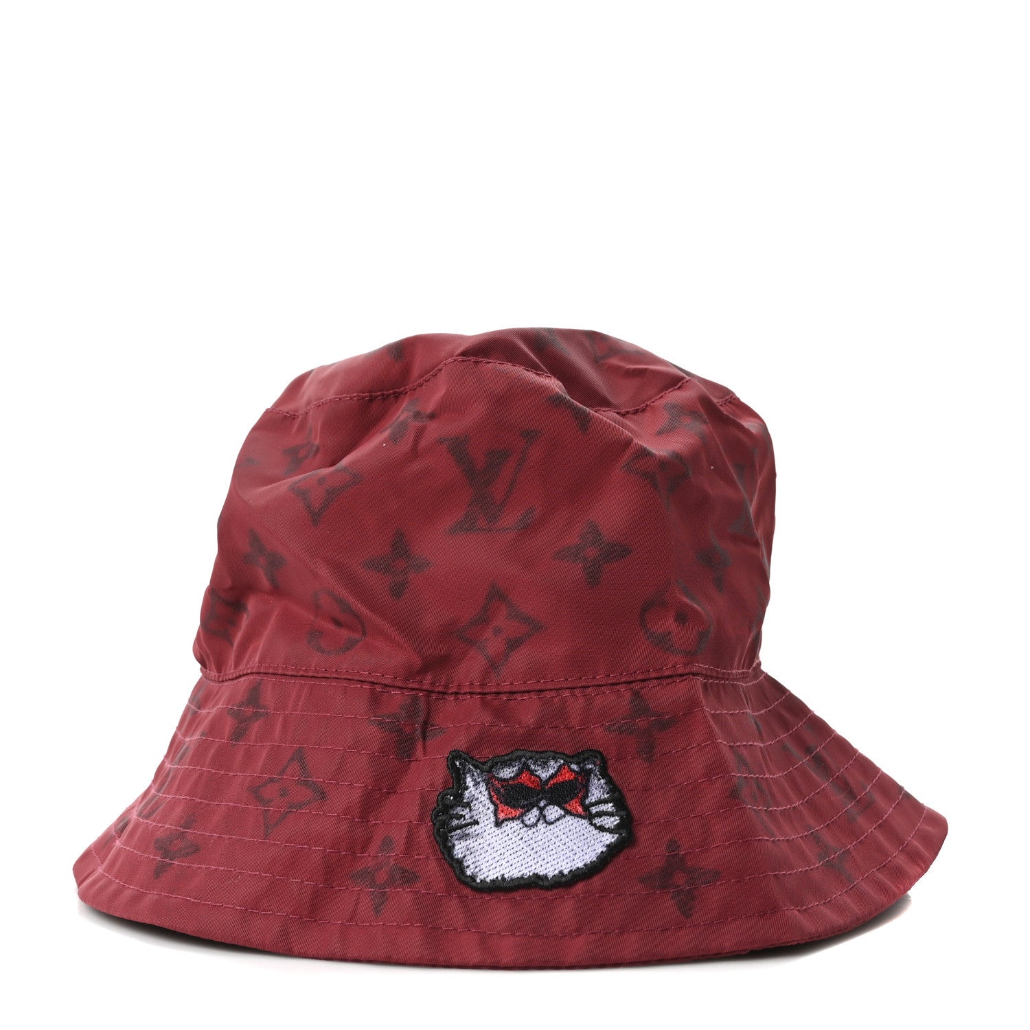 Louis Vuitton LV X Grace Coddington Polymade Monogram Pocket Bucket Hat M Raspberry