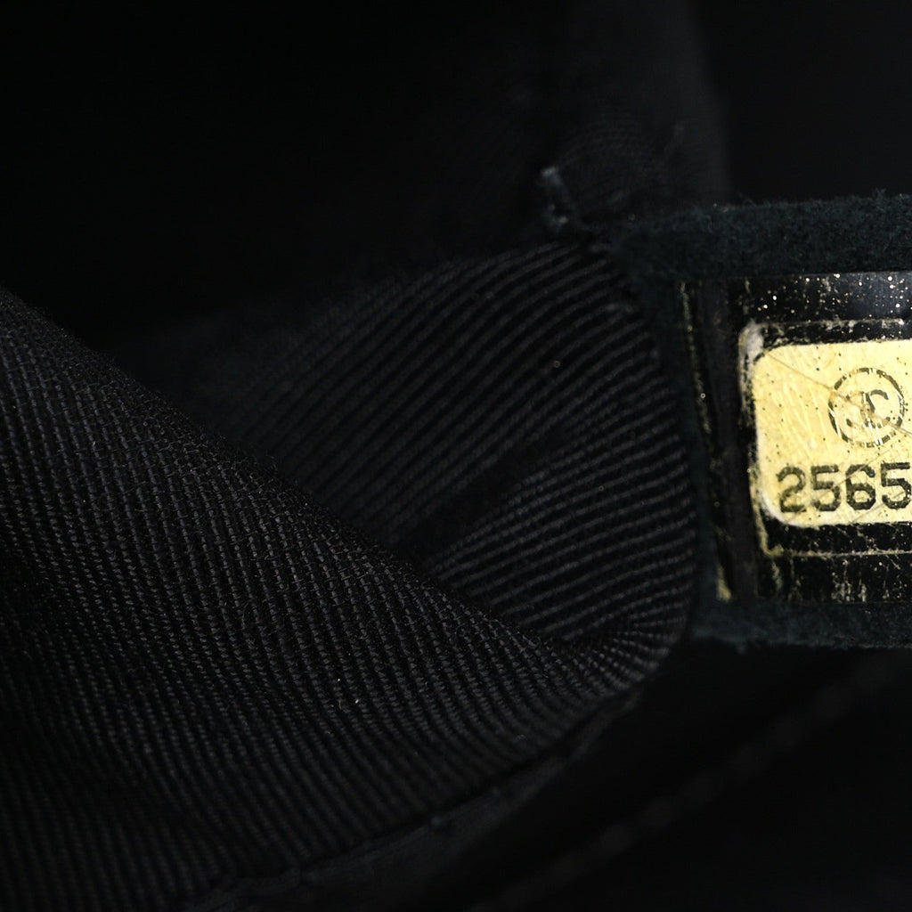 Chanel Lambskin Stitched Medium Boy Flap Black
