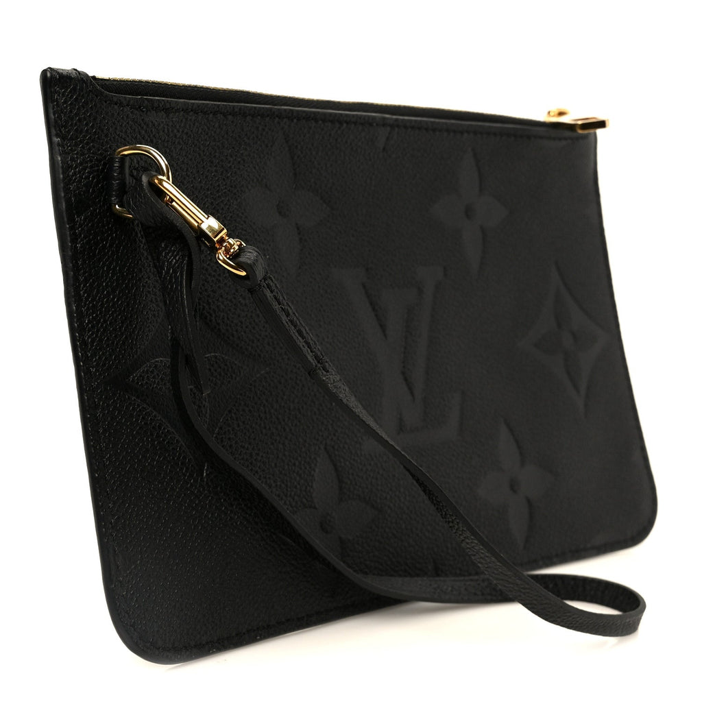 Louis Vuitton Empreinte Monogram Giant Neverfull MM Pochette Black