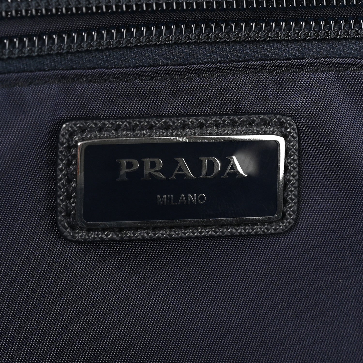 Prada Re-Nylon Saffiano Double Snap Buckle Zip Flap Shoulder Bag Bleu