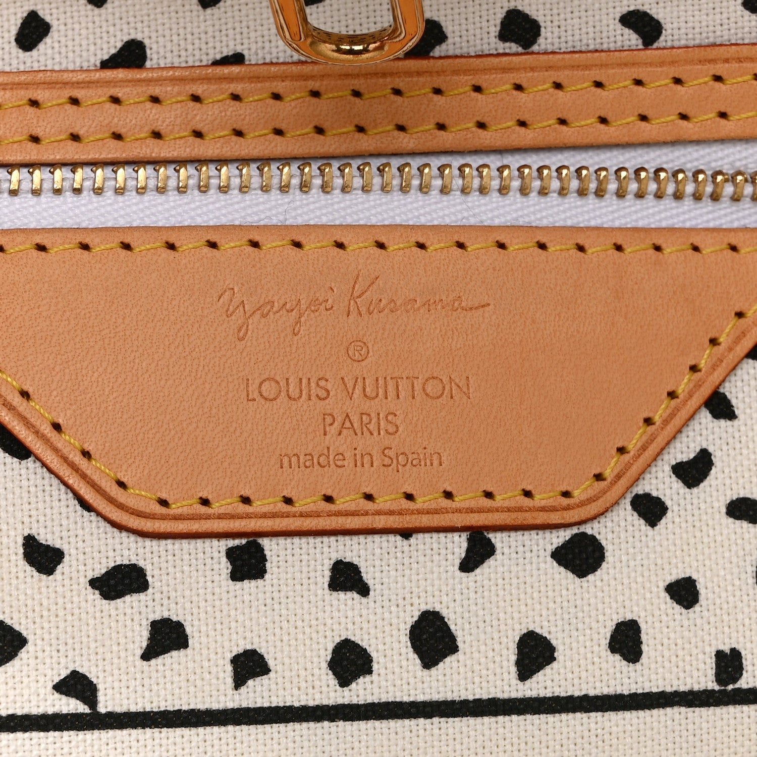 Louis Vuitton Monogram Kusama Waves Neverfull MM White