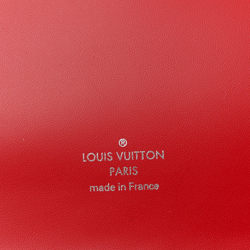 Louis Vuitton Epi Sevigne Clutch Red