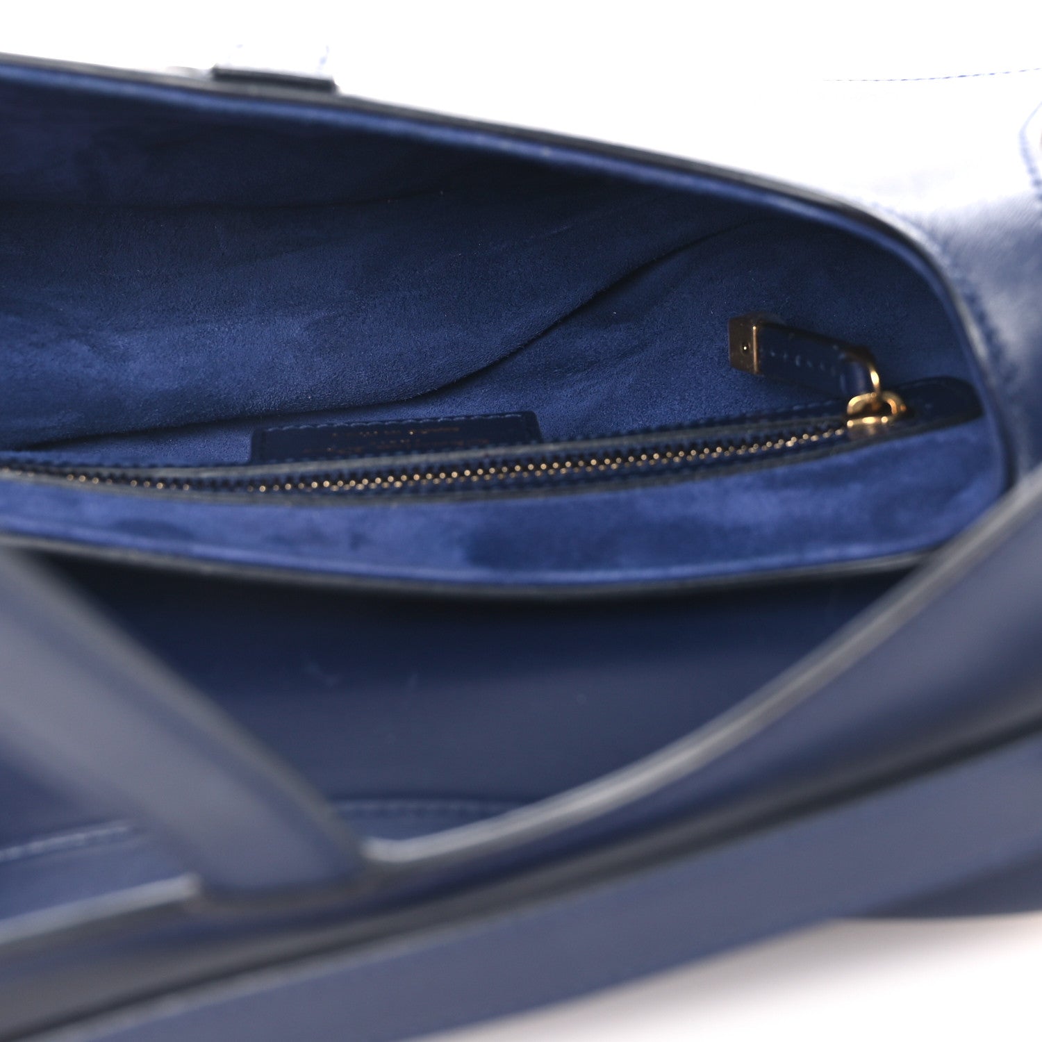 Christian Dior Calfskin Saddle Bag Blue