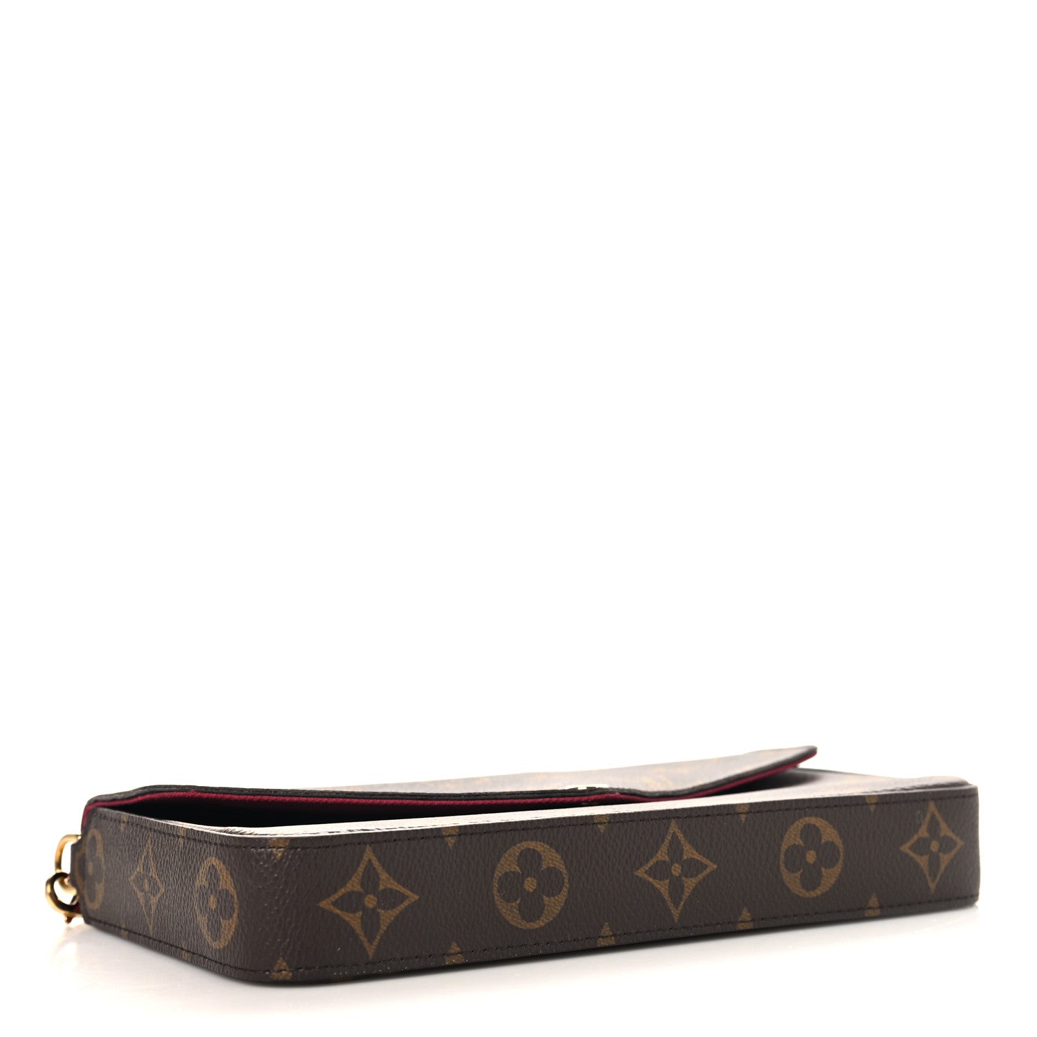 Louis Vuitton Monogram Pochette Felicie Chain Wallet Fuchsia