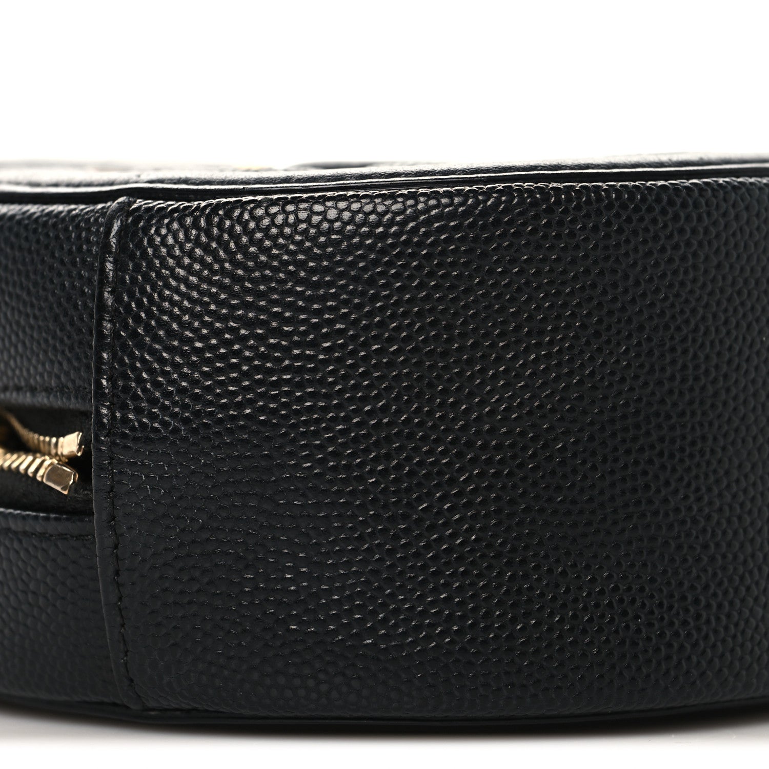 Chanel Caviar Quilted Round Filigree Crossbody Black