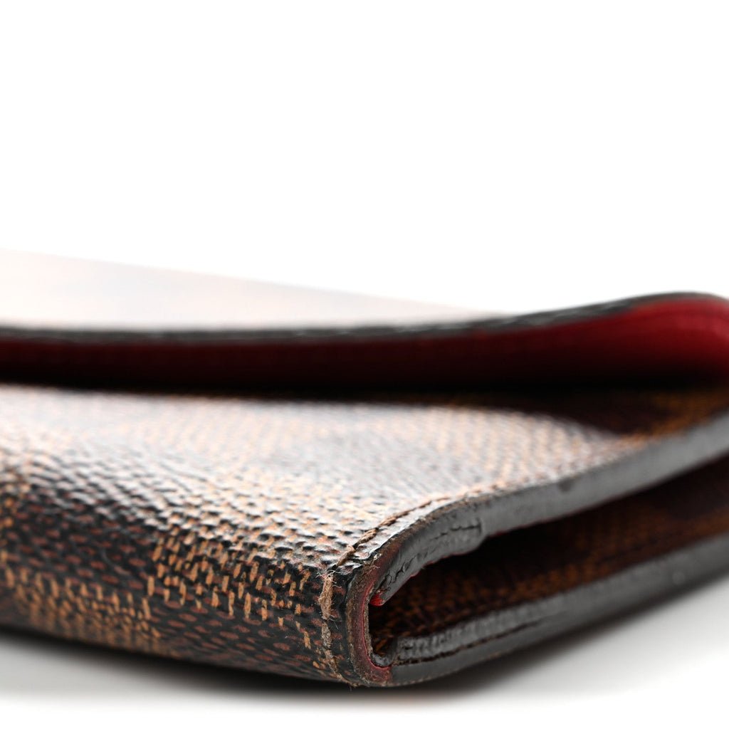 Louis Vuitton Damier Ebene Josephine Wallet Red