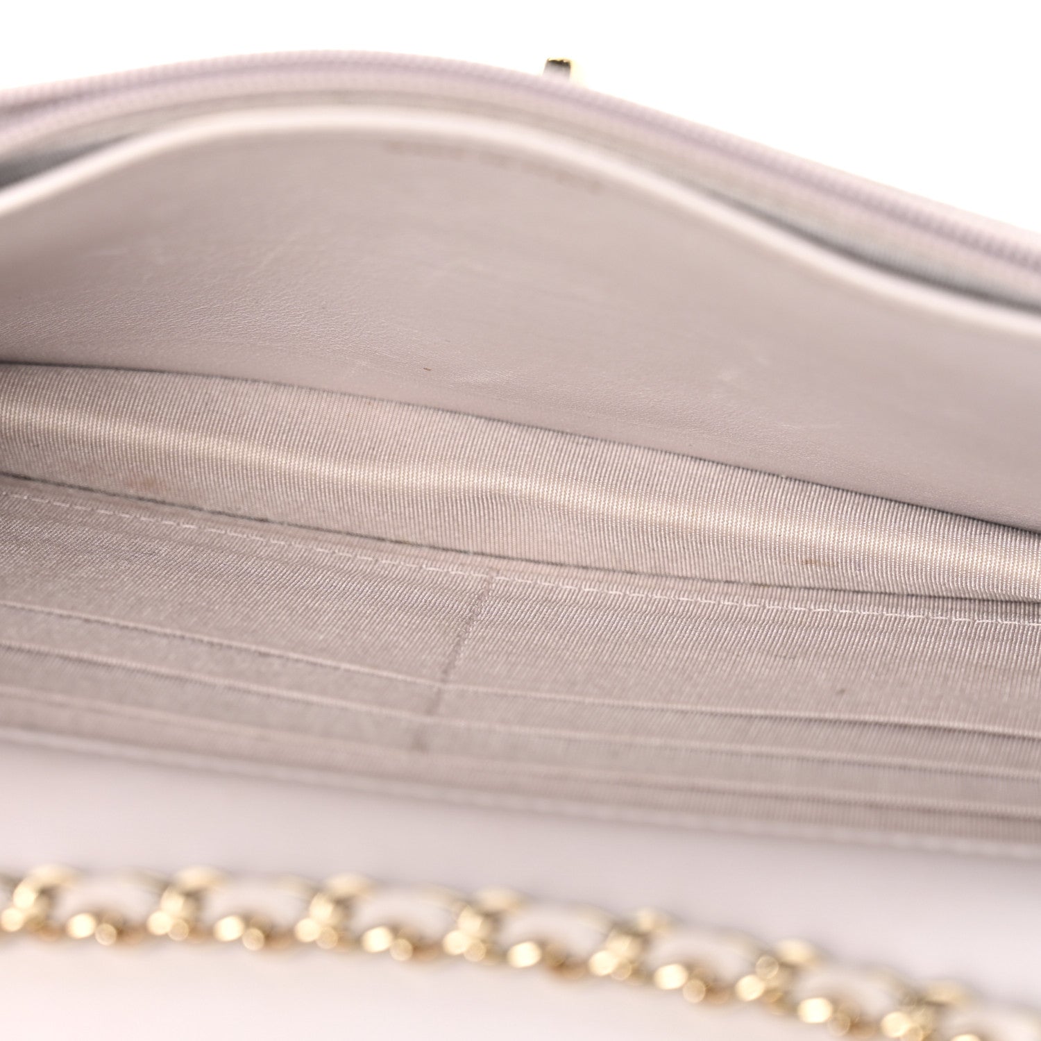 Chanel Lambskin Quilted Trendy CC Wallet On Chain WOC Lilac