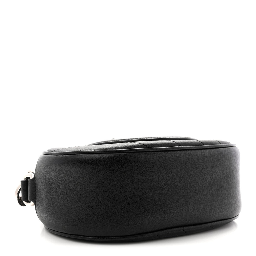 Gucci Sakai Be Green Calfskin Diagonal Stitched Mini Blondie Shoulder Bag Black