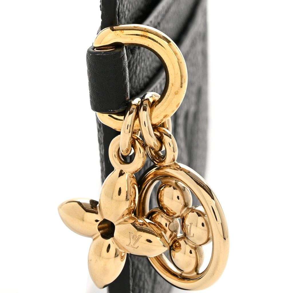 Louis Vuitton Empreinte Monogram LV Charms Card Holder Black