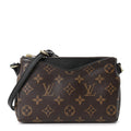 Louis Vuitton Monogram Pallas Clutch Black