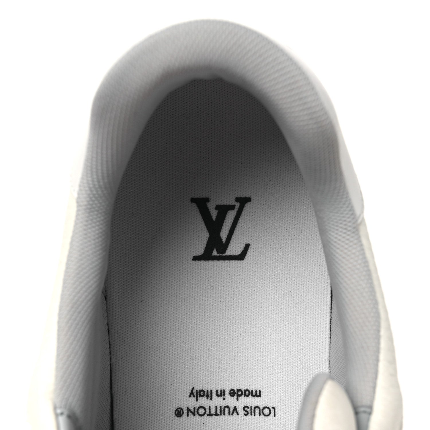 Louis Vuitton Calfskin Mens LV Trainer Sneakers 10 White