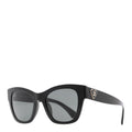 Acetate Square CC Heart Sunglasses 5478-A Black