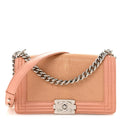 Chanel Galuchat Stingray Medium Boy Flap Pink