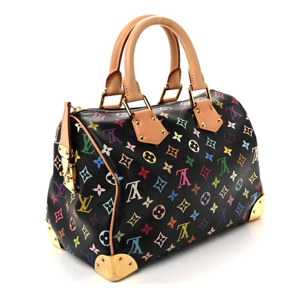 Louis Vuitton Monogram Multicolor Speedy 30 Black