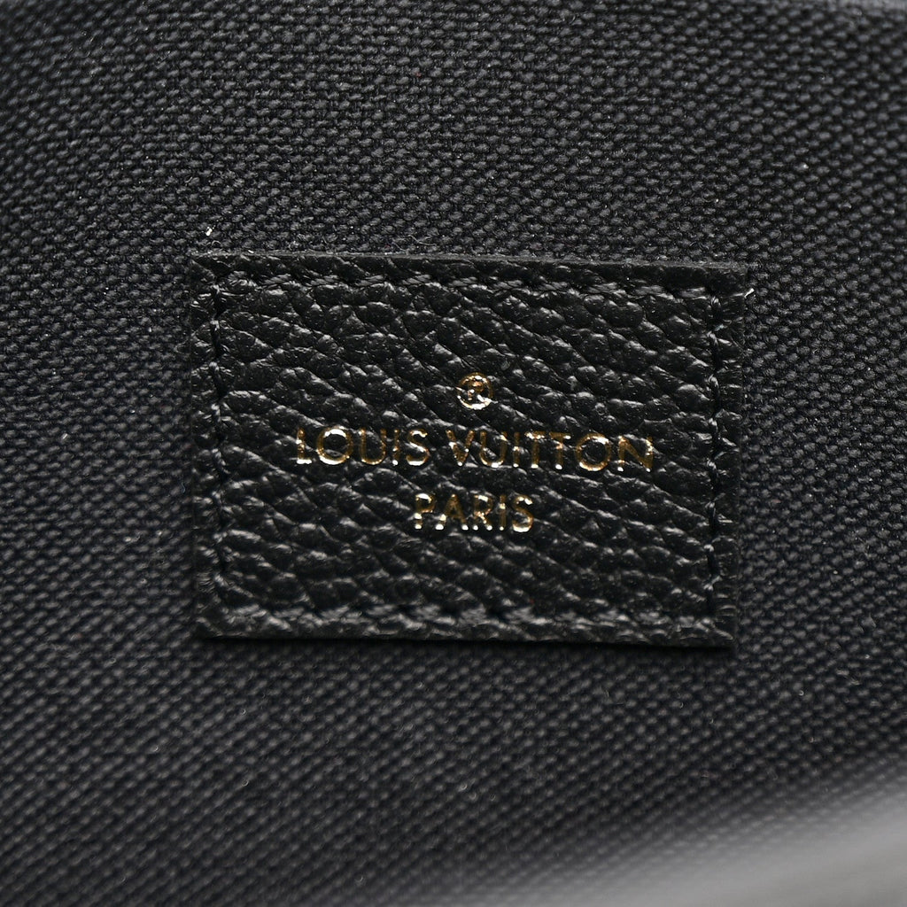 Louis Vuitton Empreinte Pochette Felicie Chain Wallet Black