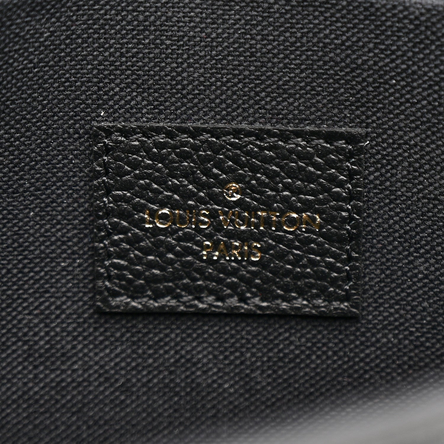 Louis Vuitton Empreinte Pochette Felicie Chain Wallet Black
