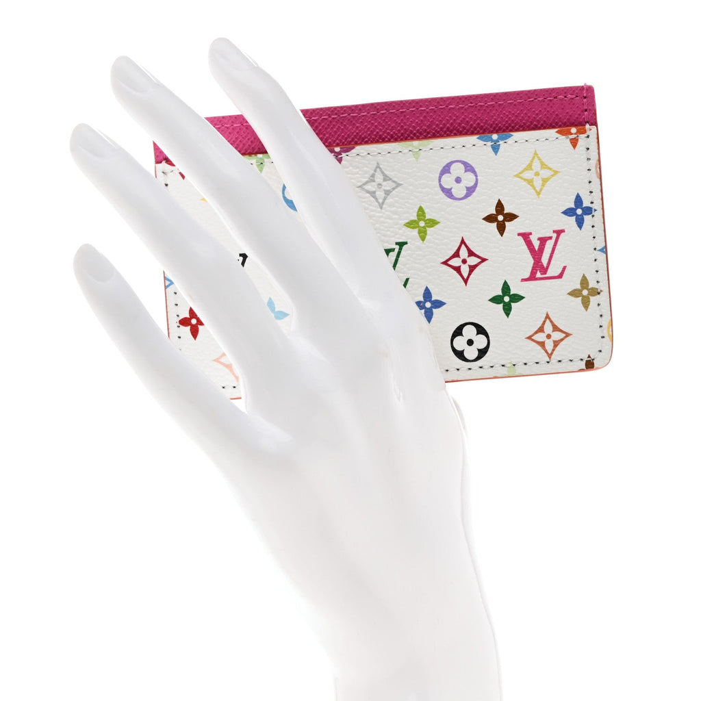 Louis Vuitton LV X TM Monogram Multicolor Card Holder Kawaii Pink