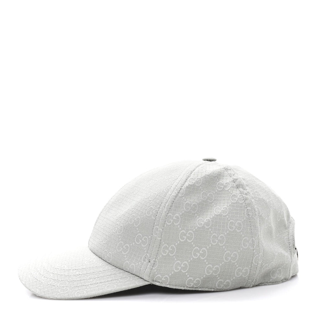 Gucci Monogram Ripstop Baseball Hat L Pale Green