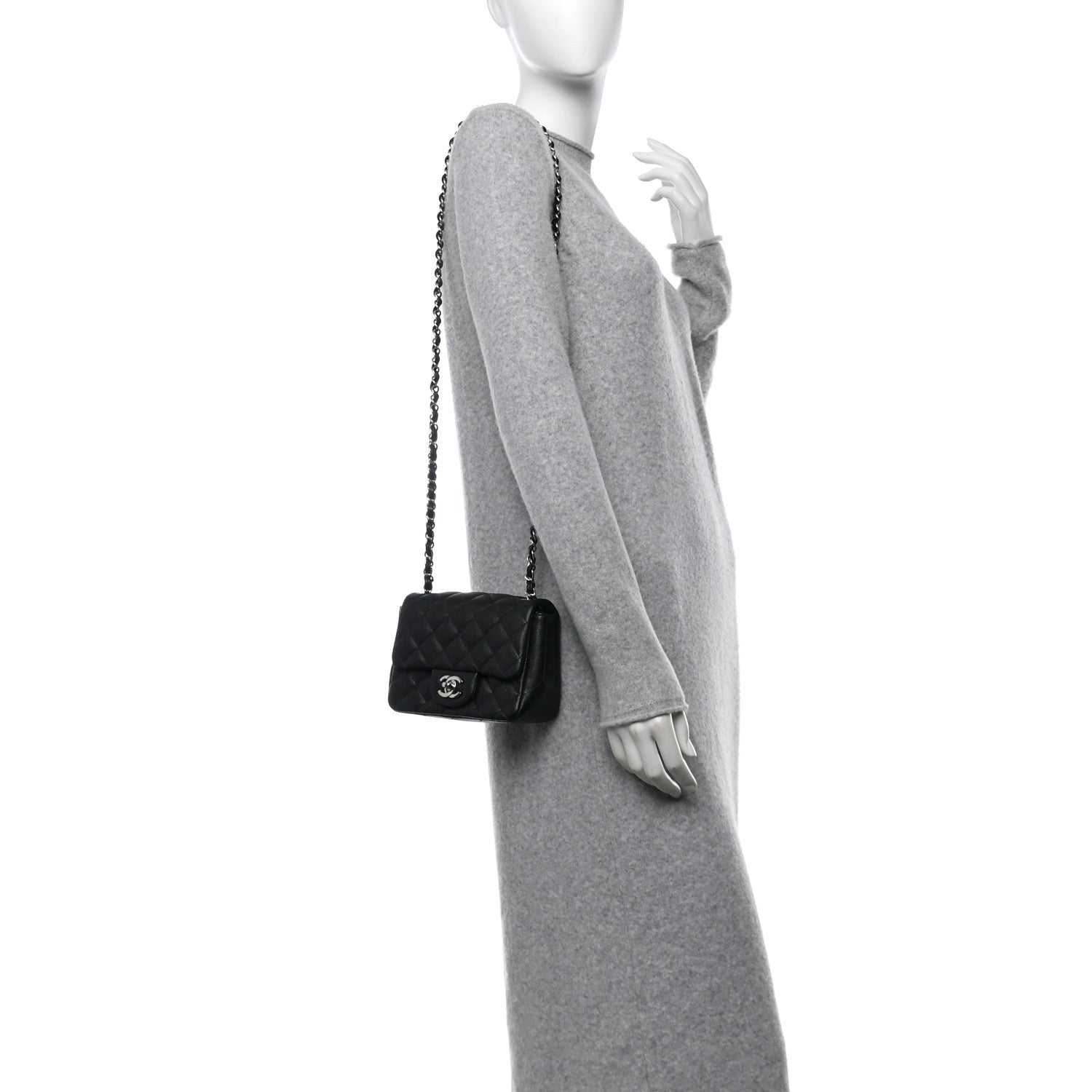Chanel Caviar Quilted Mini Square Flap Black