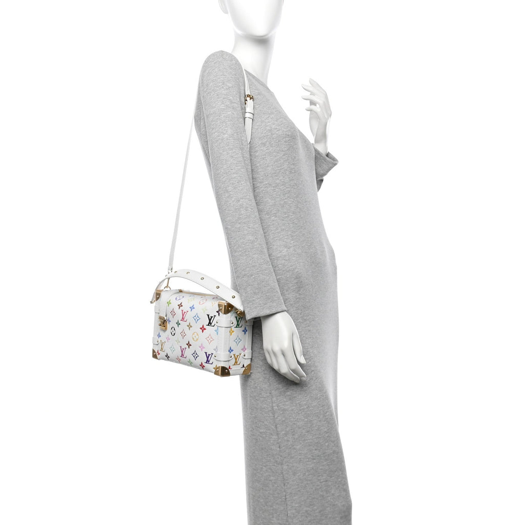 Louis Vuitton LV x TM Cowhide Monogram Multicolor Side Trunk MM White