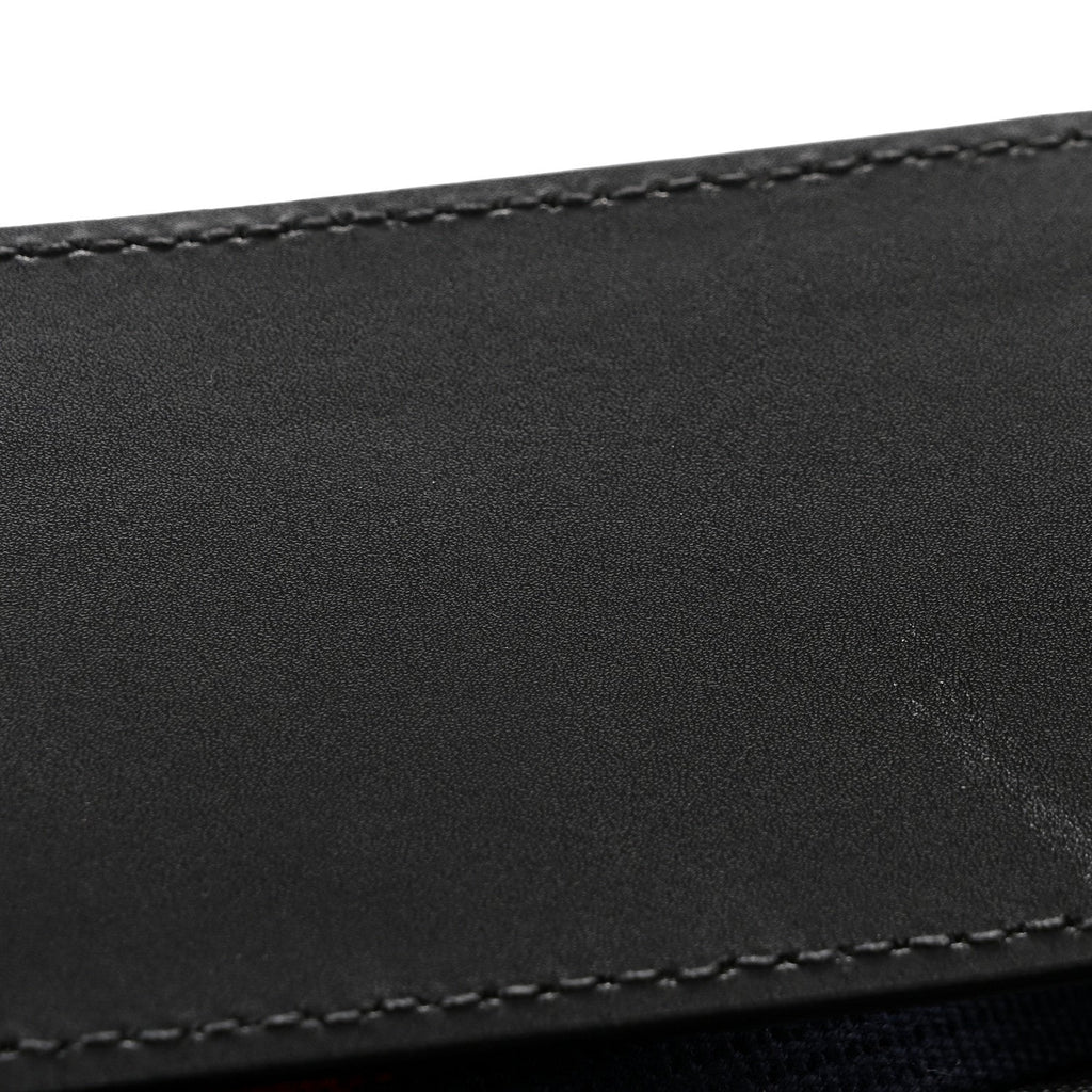 Gucci GG Supreme Monogram Web Small Flat Messenger Bag Black Grey