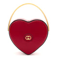 Gucci Snakeskin Broadway Mini Heart Top Handle Bag Rasberry Candy