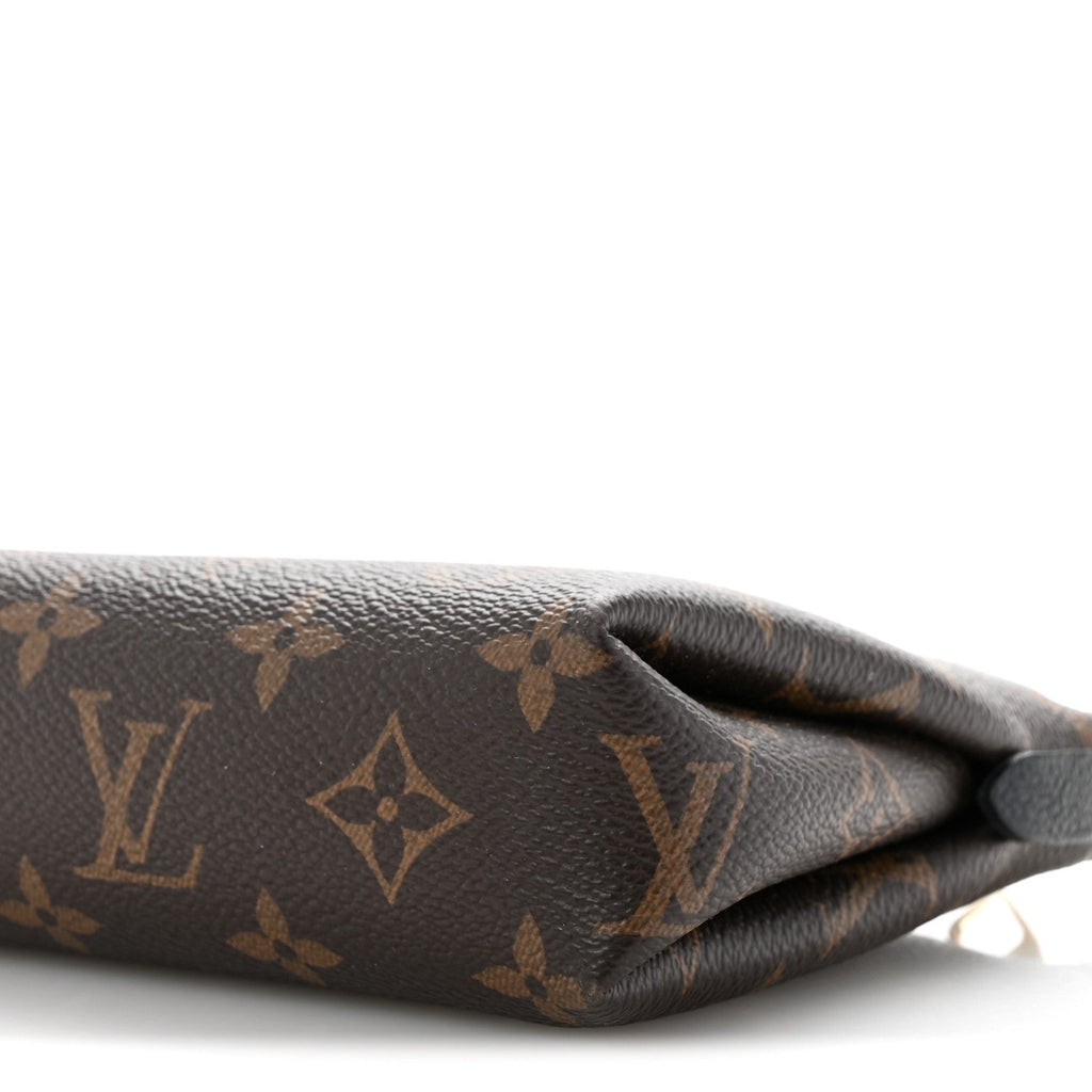 Louis Vuitton Monogram Pallas Clutch Black
